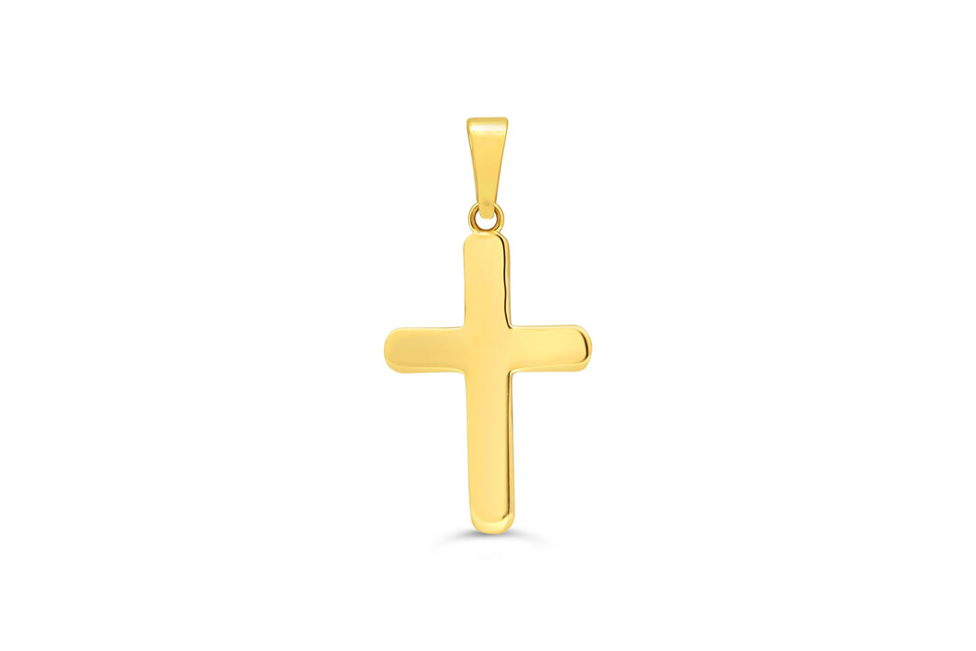 10K Polished Gold Cross