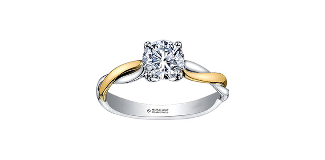 18K Eternal Flames Engagement Ring,