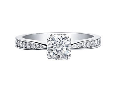 Maple Leaf Diamonds, Eternal Flames Collection 18k White Gold Multi-Stone Engagement Ring