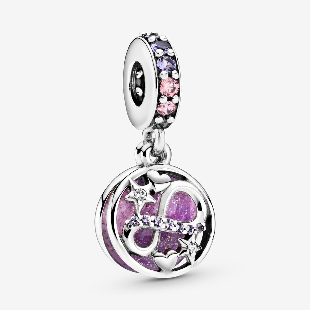 Pandora Glittering Infinity Heart & Stars Dangle Charm