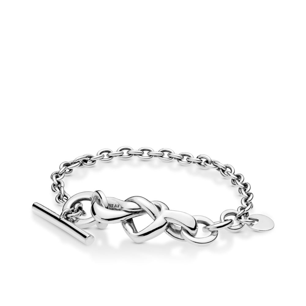 Pandora Knotted Heart T-Bar Bracelet