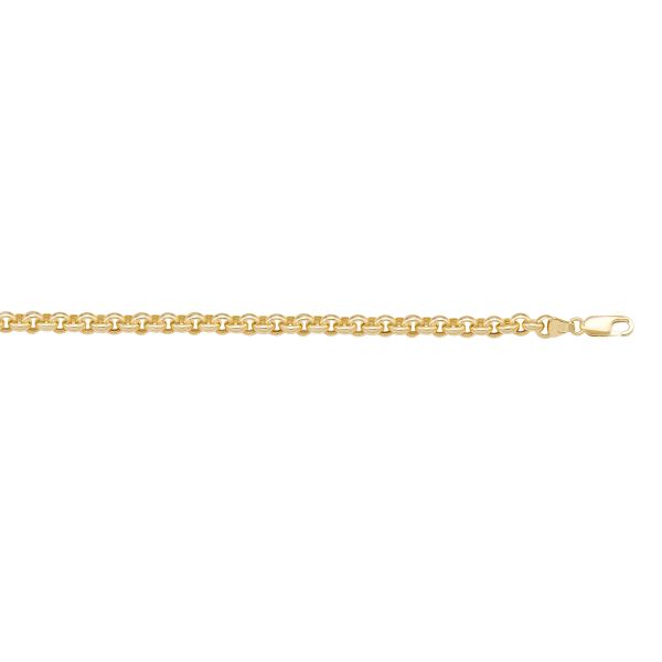 10K yellow gold curb link chai