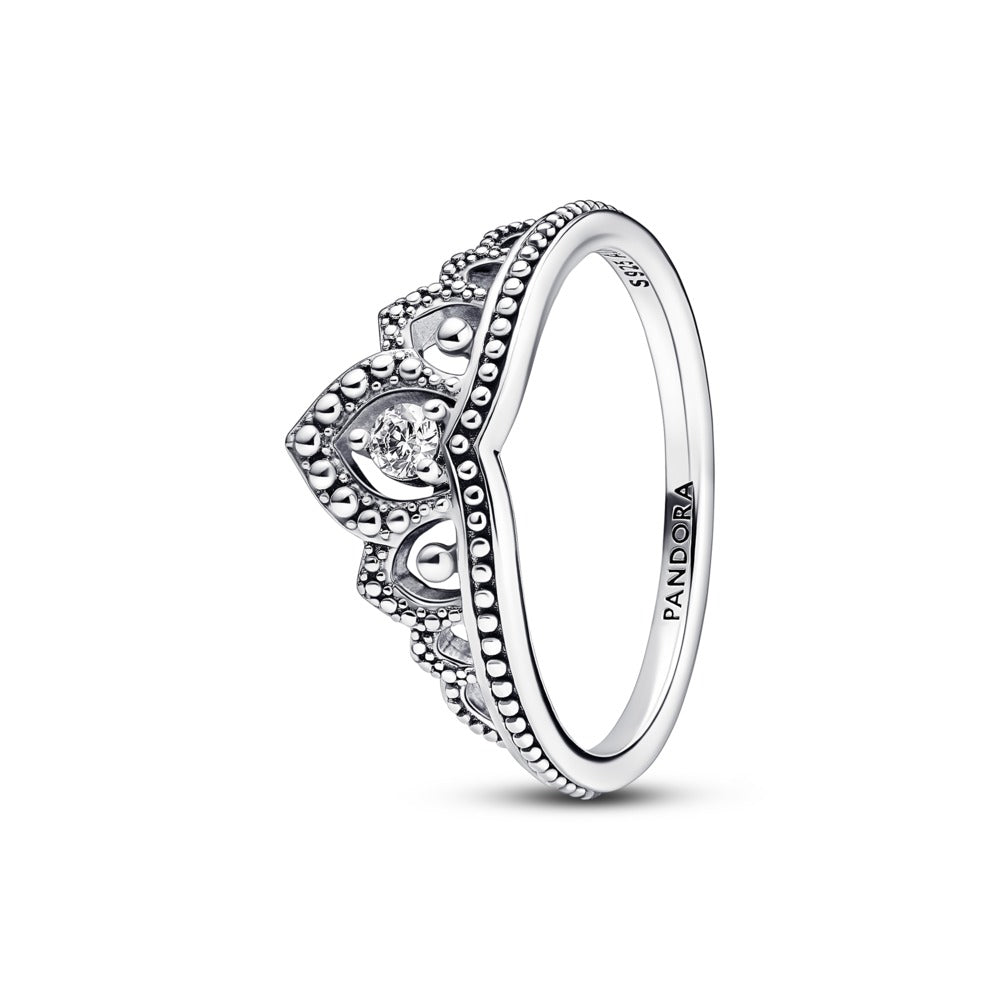 Pandora Regal Beaded Tiara Ring, Size 6