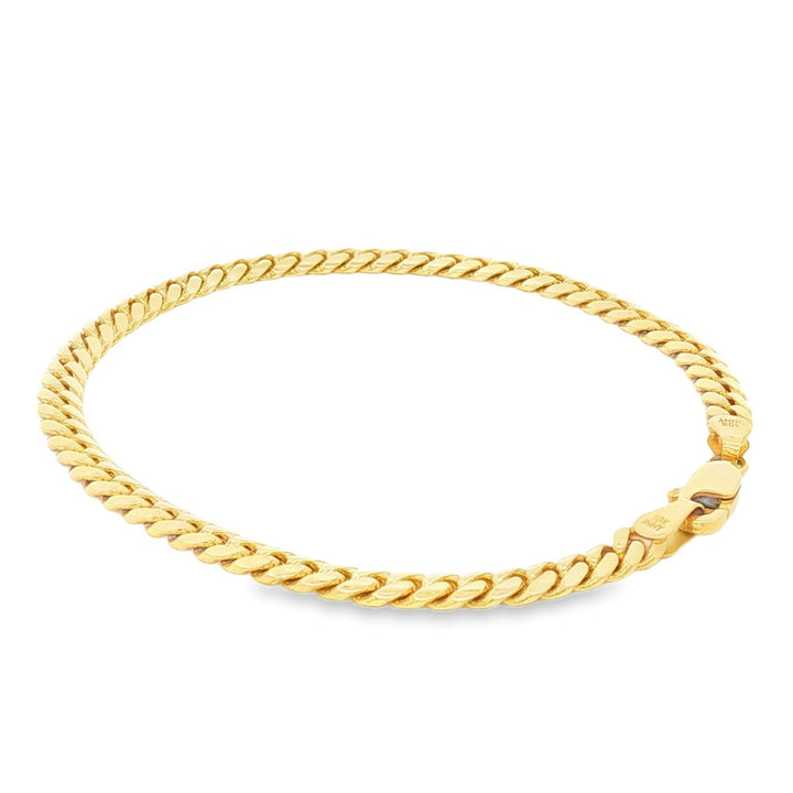 10 karat yellow gold Miami cub