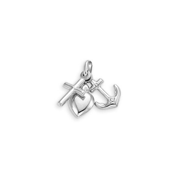 10K Faith, Love & Hope Pendant
