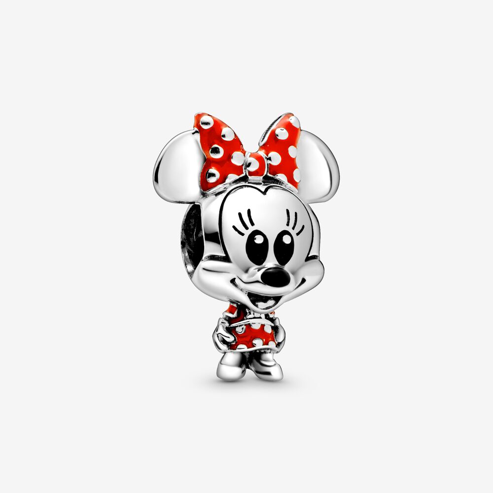 Pandora Disney, Minnie Mouse Dotted Dress & Bow Charm