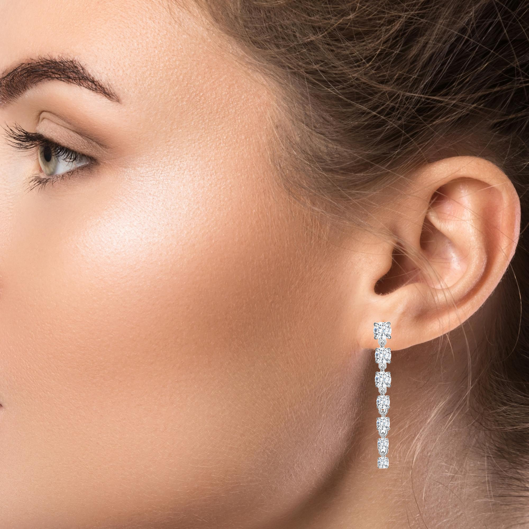 Reign Silver Dangle Earrings