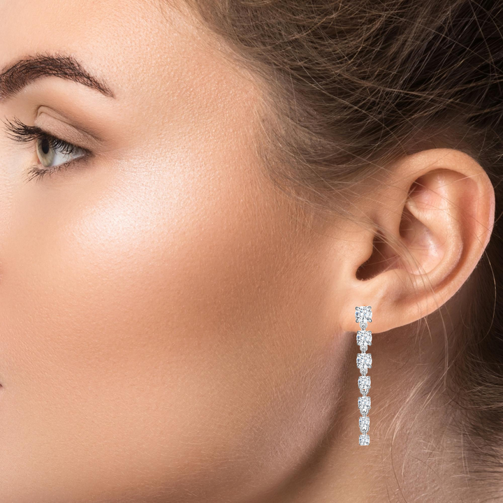 Reign Silver Dangle Earrings