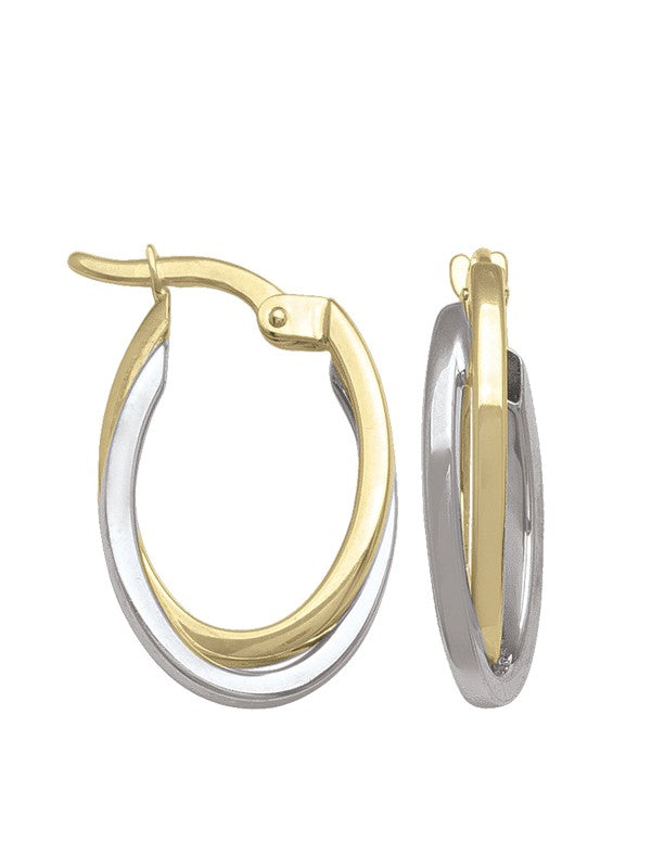 10K 2-Tone Hoops