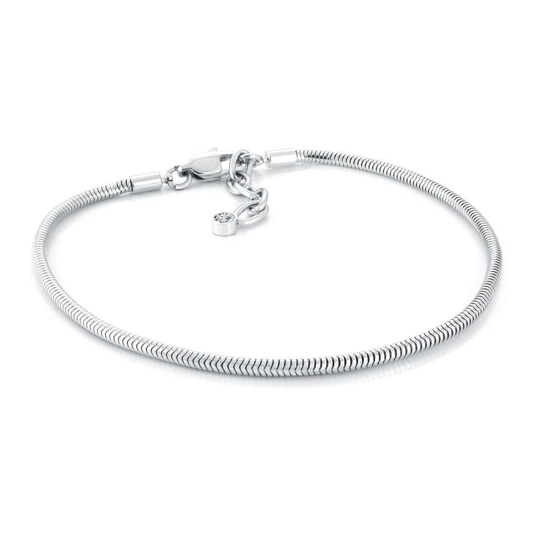 Italgem Steel Snake Anklet