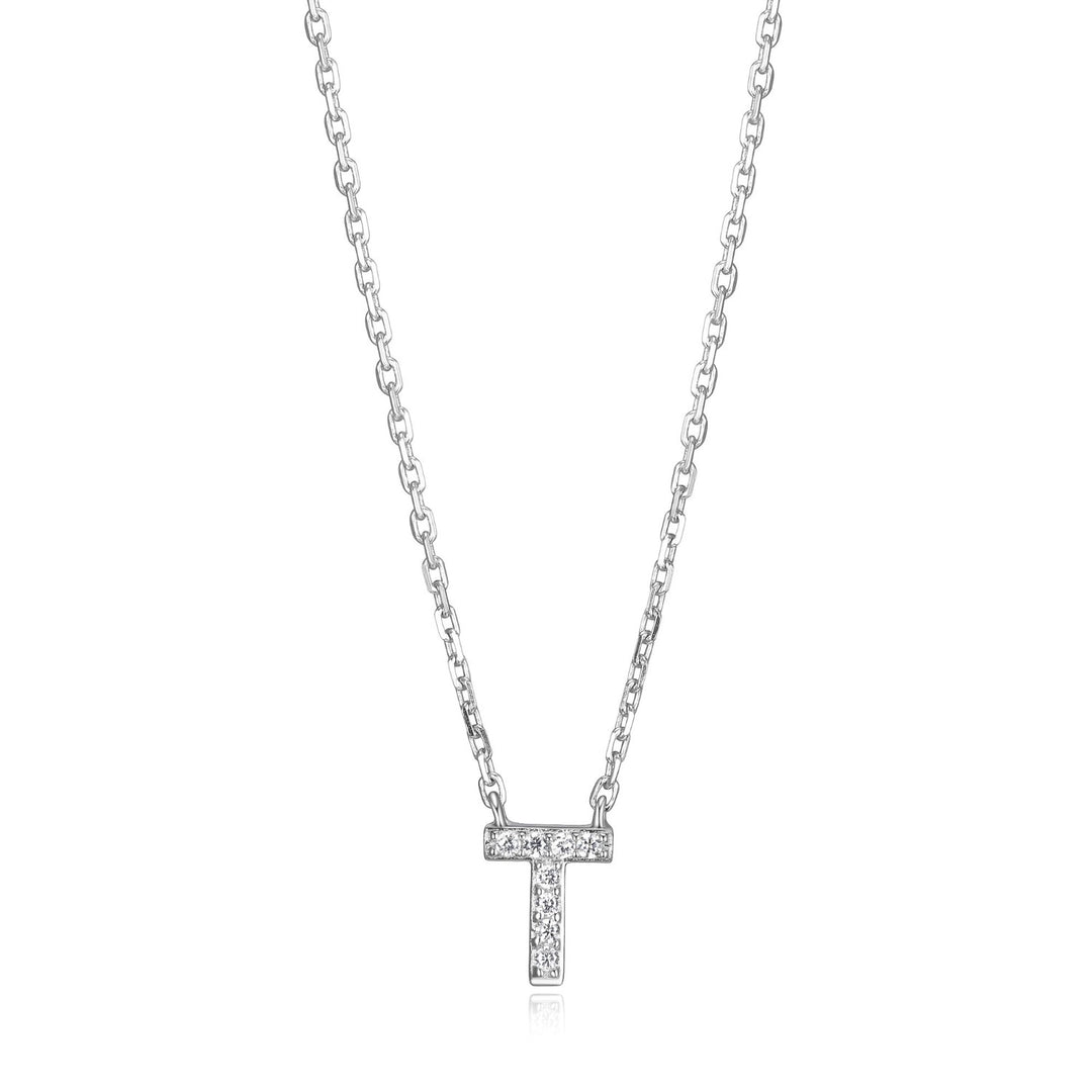 Reign Initial Necklace, T