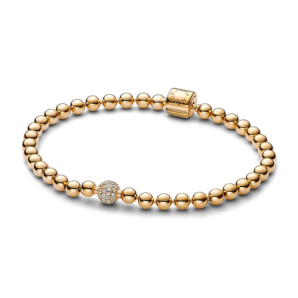 FINAL SALE - Pandora Beads & Pavé Bracelet
