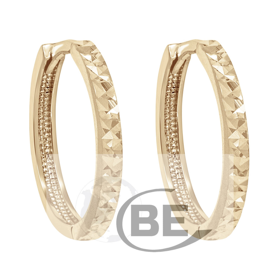 10K Diamond Cut Huggies