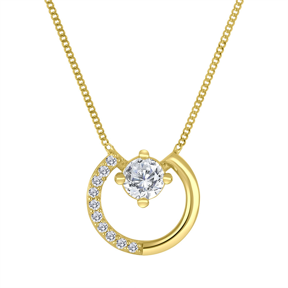 10k yellow gold drop pendant f