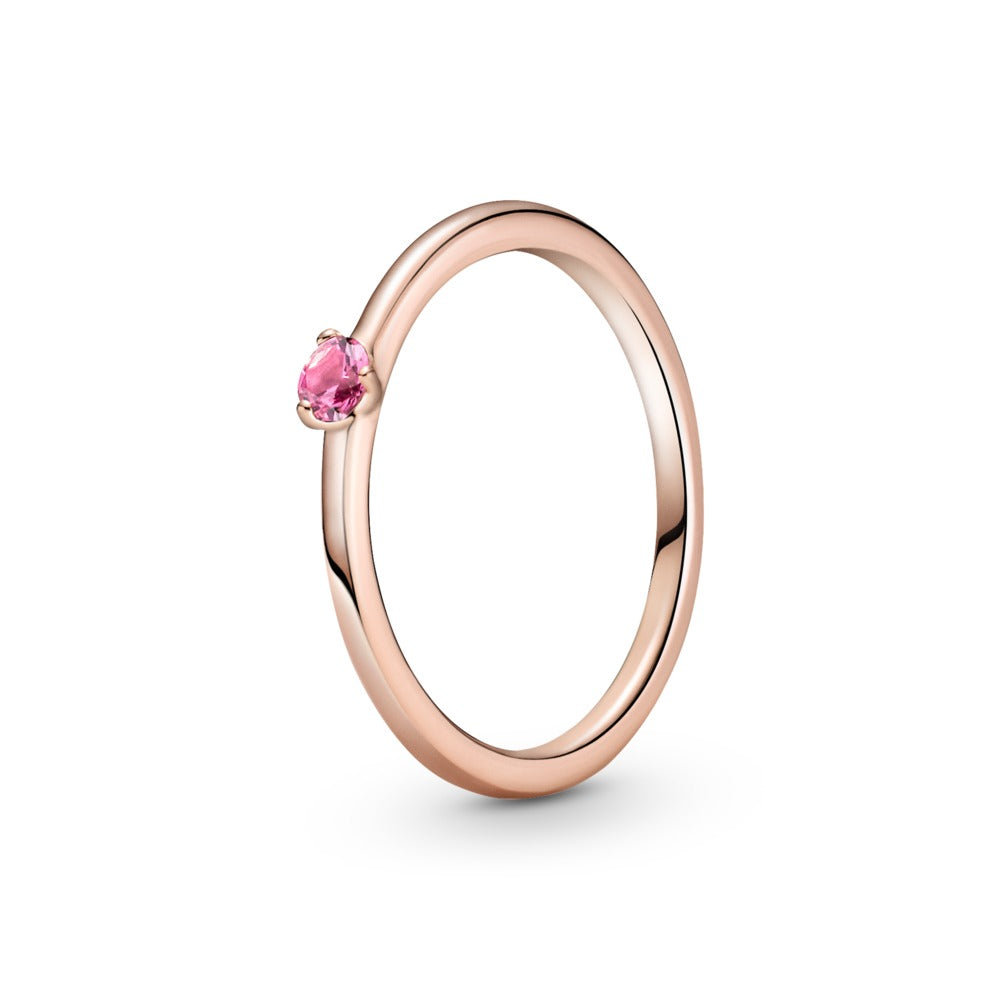 Pandora Pink Solitaire Ring