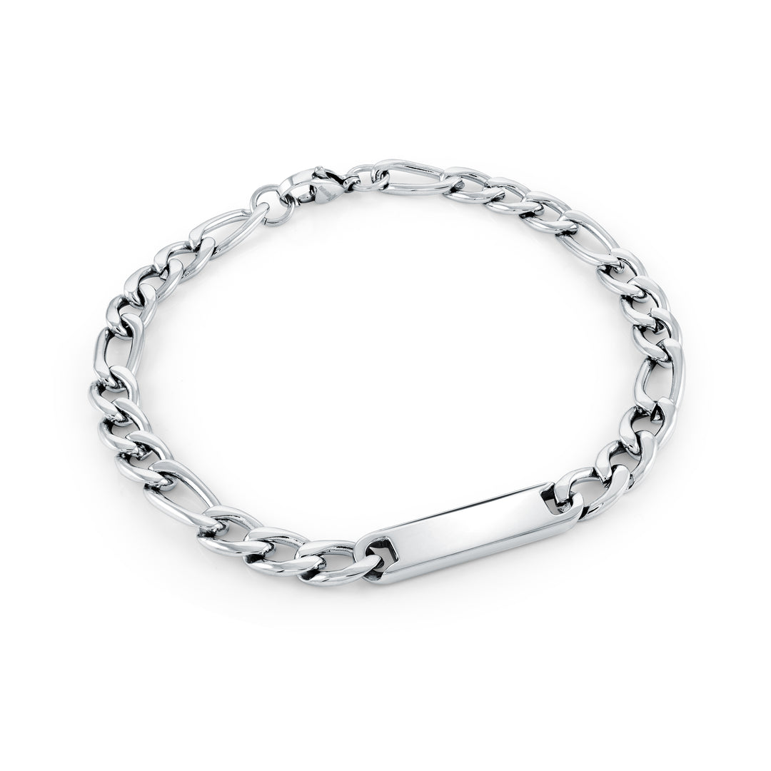 Italgem Stainless Steel ID Bracelet, 8"
