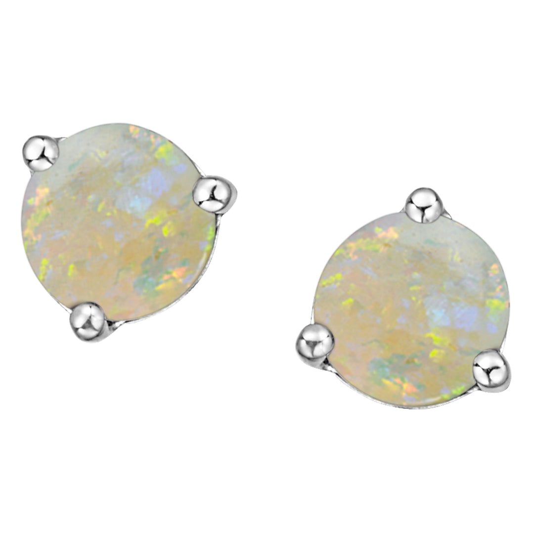 10K October Birthstone Earrings