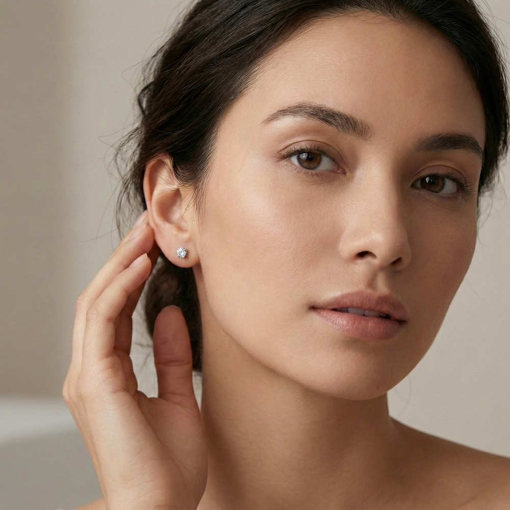 14k white gold 0.50ct tw  Lab