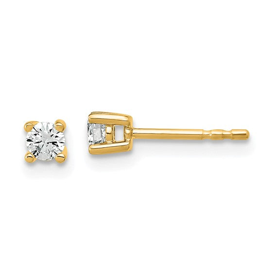 14K Lab Grown Diamond Studs 0.50TDW