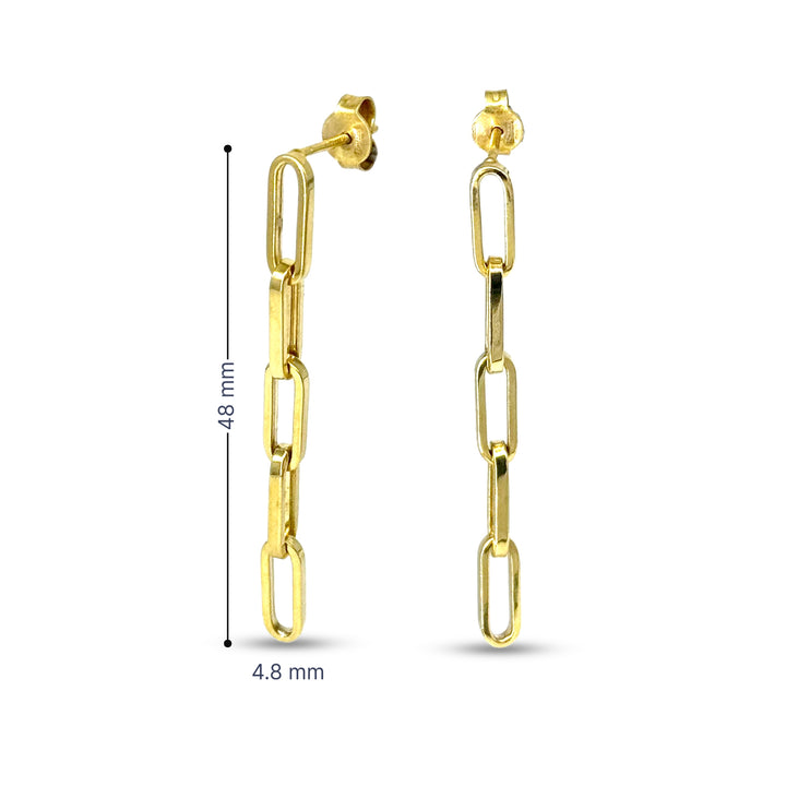 Bella 10k yellow gold papercli
