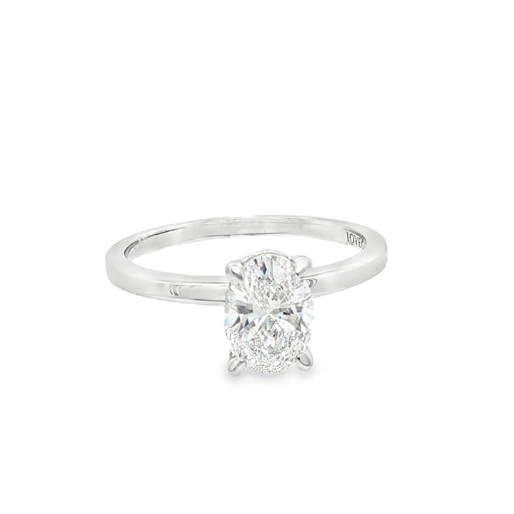 Love Grown 14k white solitaire