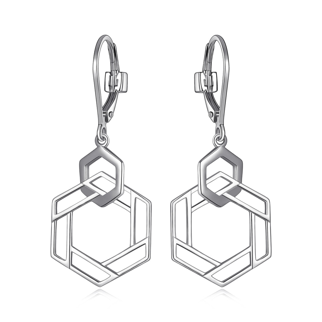 ELLE Hexagon Drop Earrings