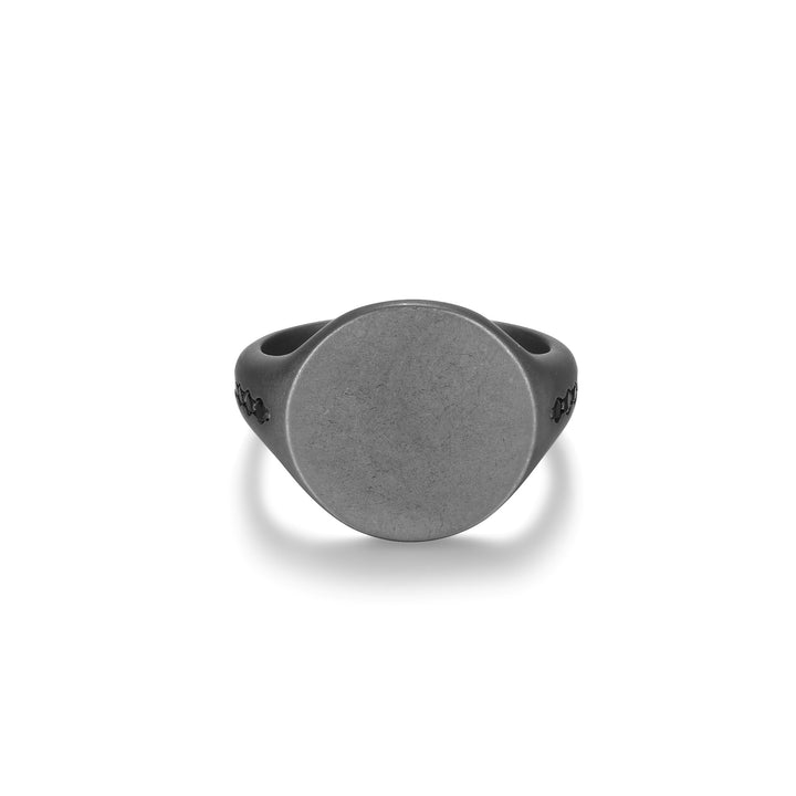 ETHOS "Black Ice" Black Sapphires Ring