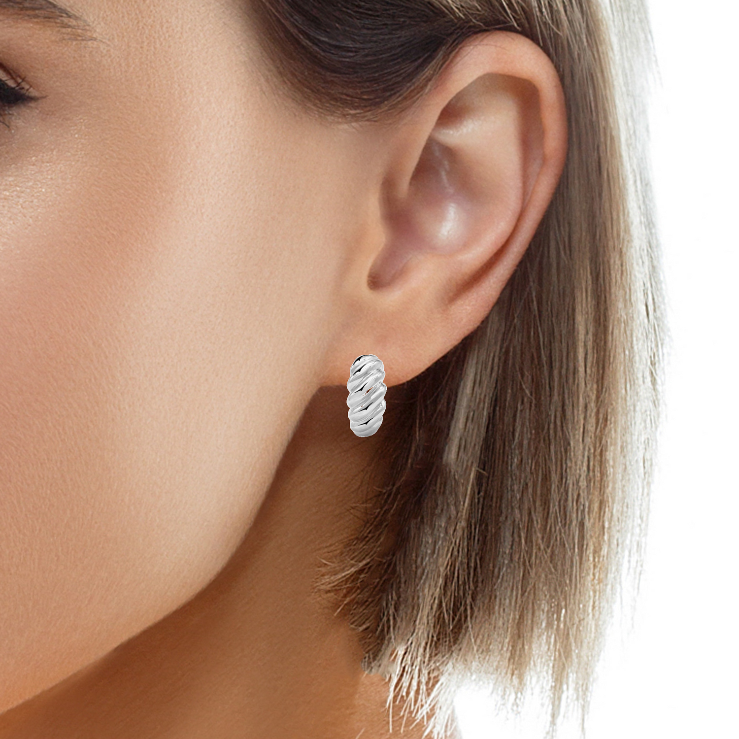 10 Karat 14MM Huggie Earrings