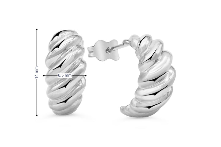 10 Karat 14MM Huggie Earrings