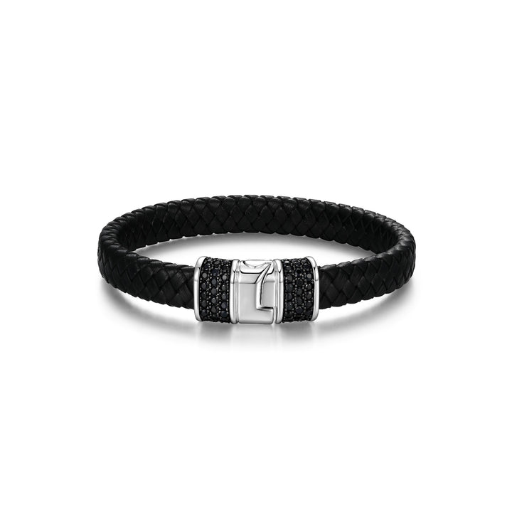 ETHOS "Black Ice" Leather Bracelet