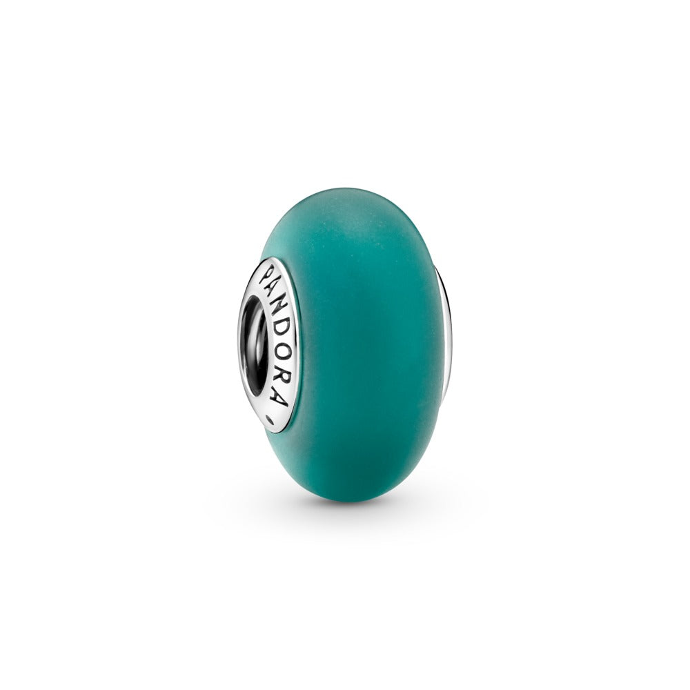 RETIRED- FINAL SALE- Pandora Matte Green Murano Glass Charm