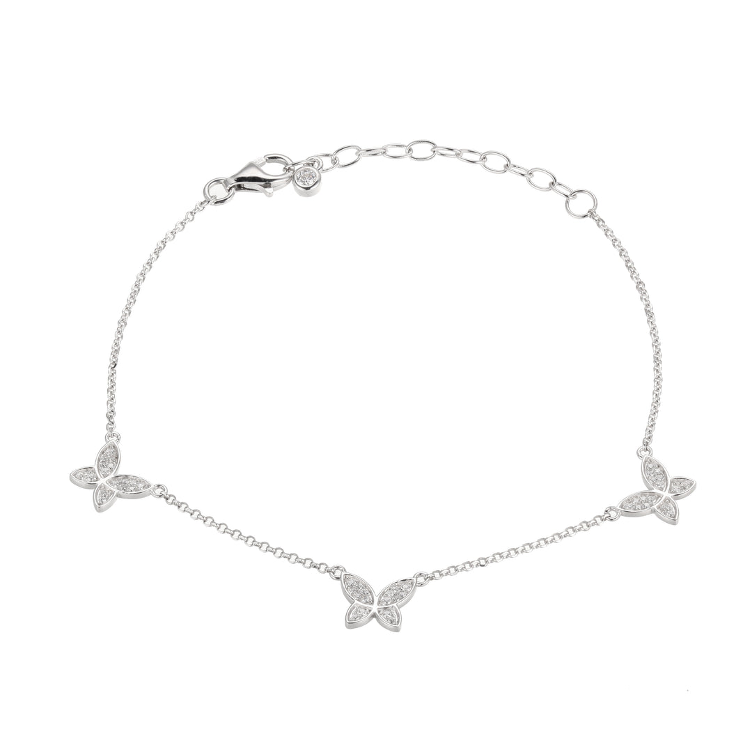 Reign sterling silver anklet