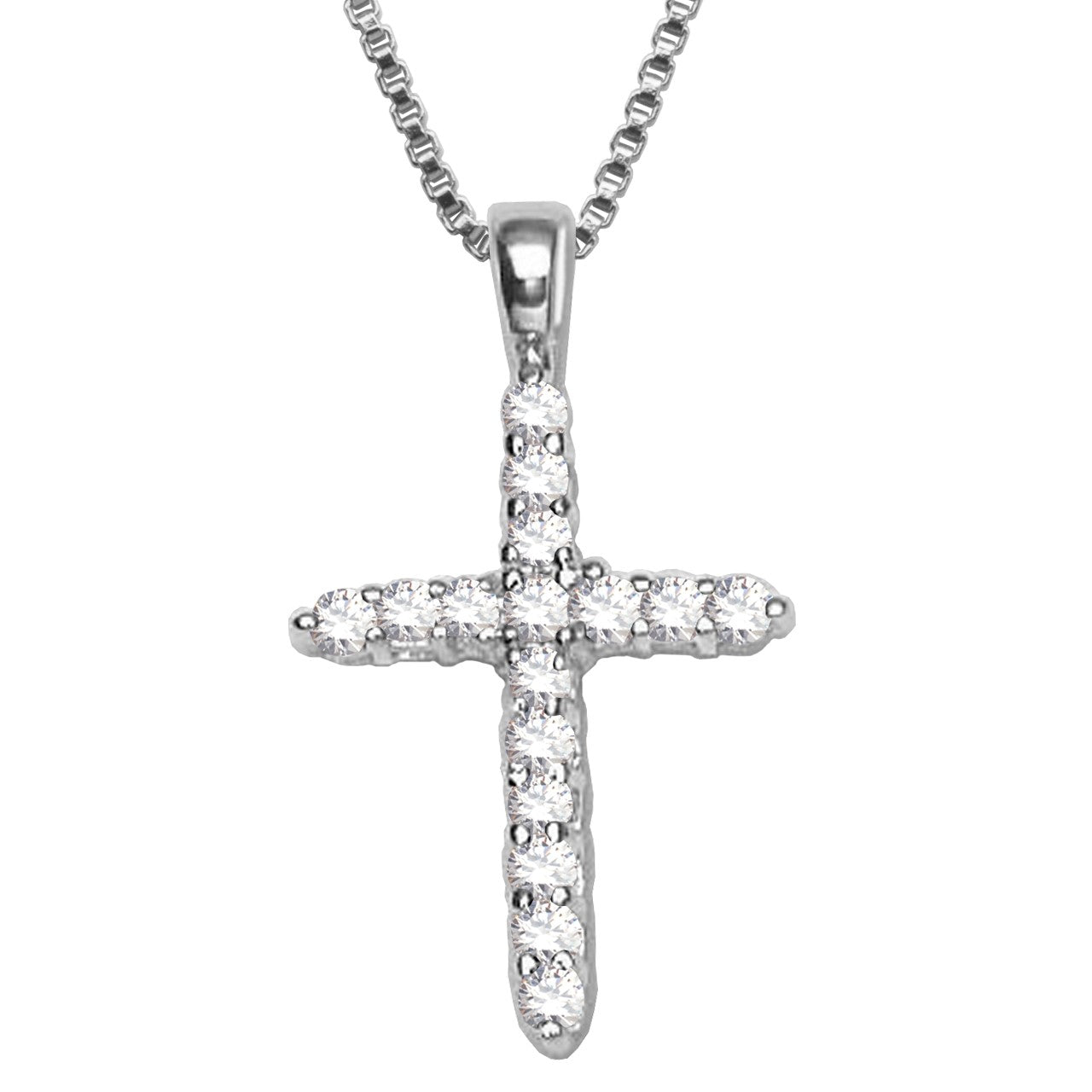CZ Cross Pendant