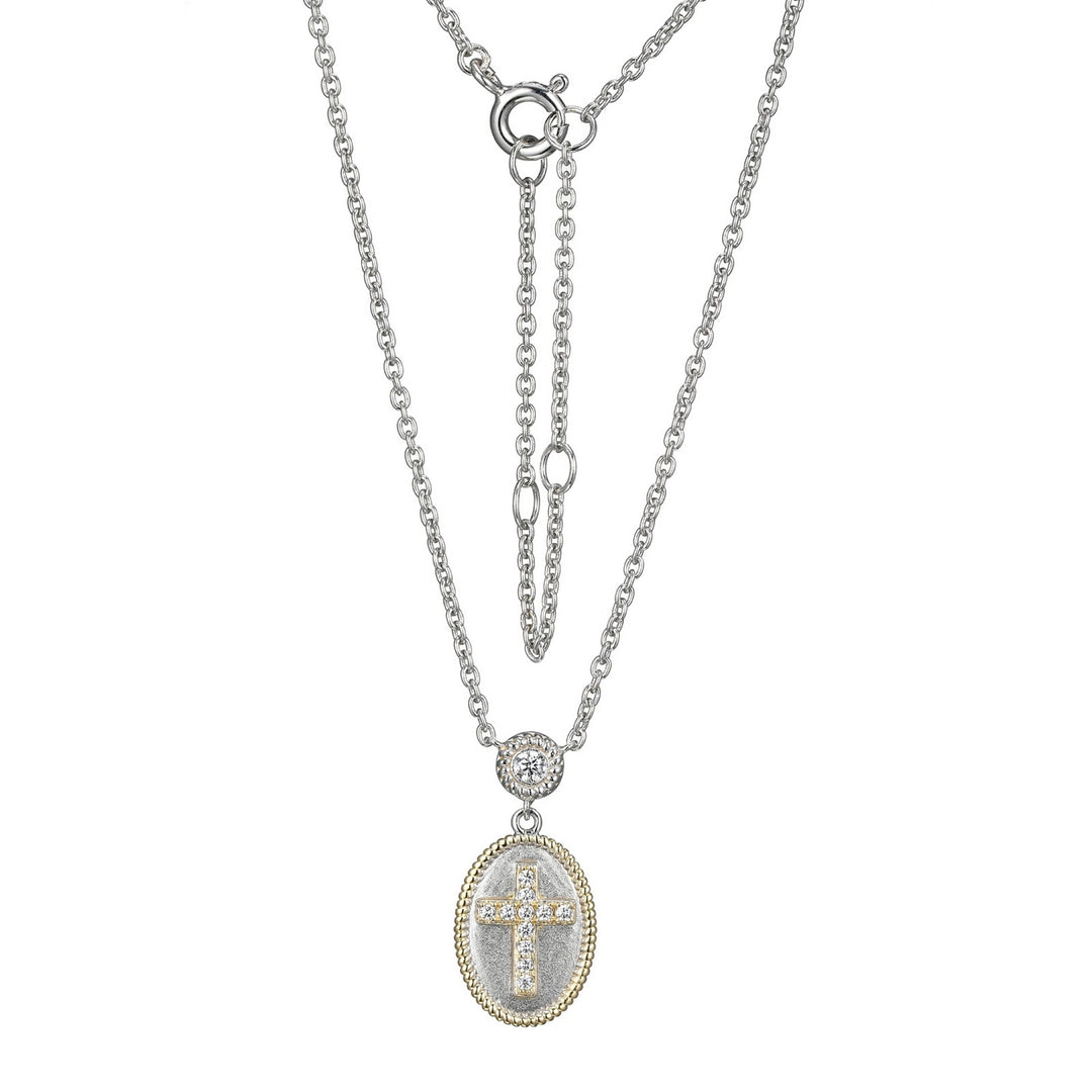 Reign sterling silver cross pendant