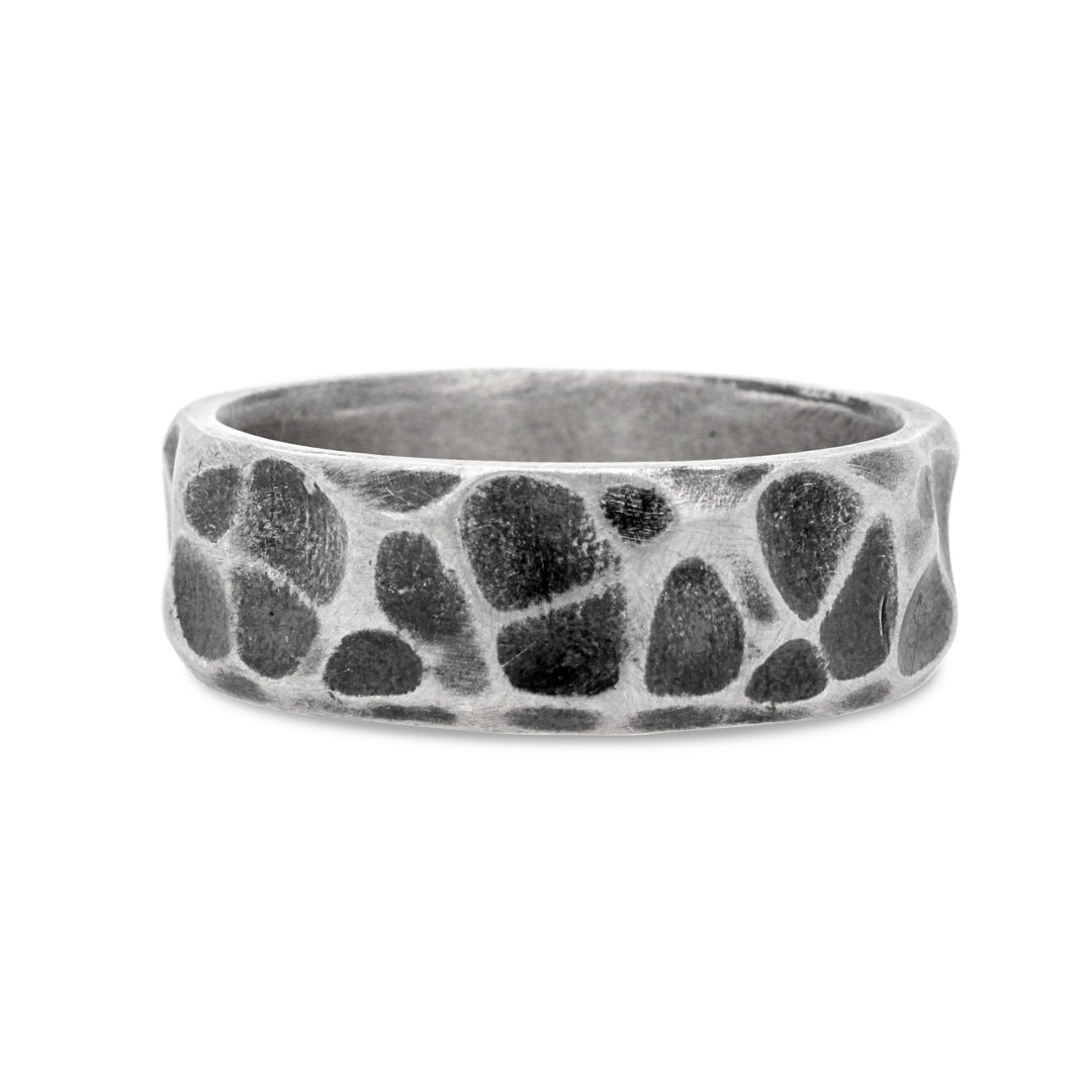 Sterling Silver Hammered Sterling Silver Ring
