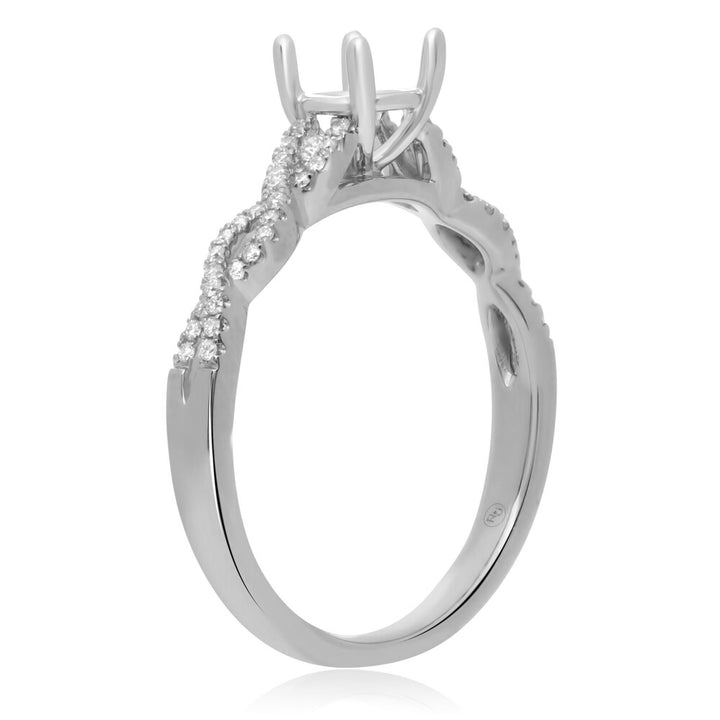 14K Semi-Mount Engagement Ring
