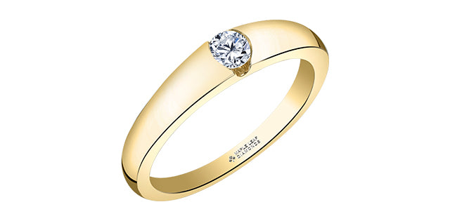 14K Canadian Diamond Band, 0.18TDW