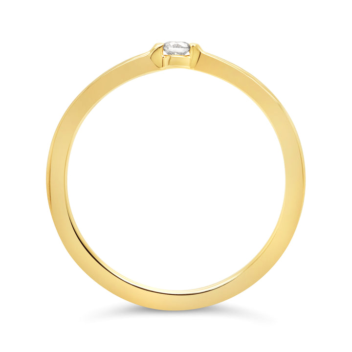 10K Solitaire Promise Ring, 0.05 TDW