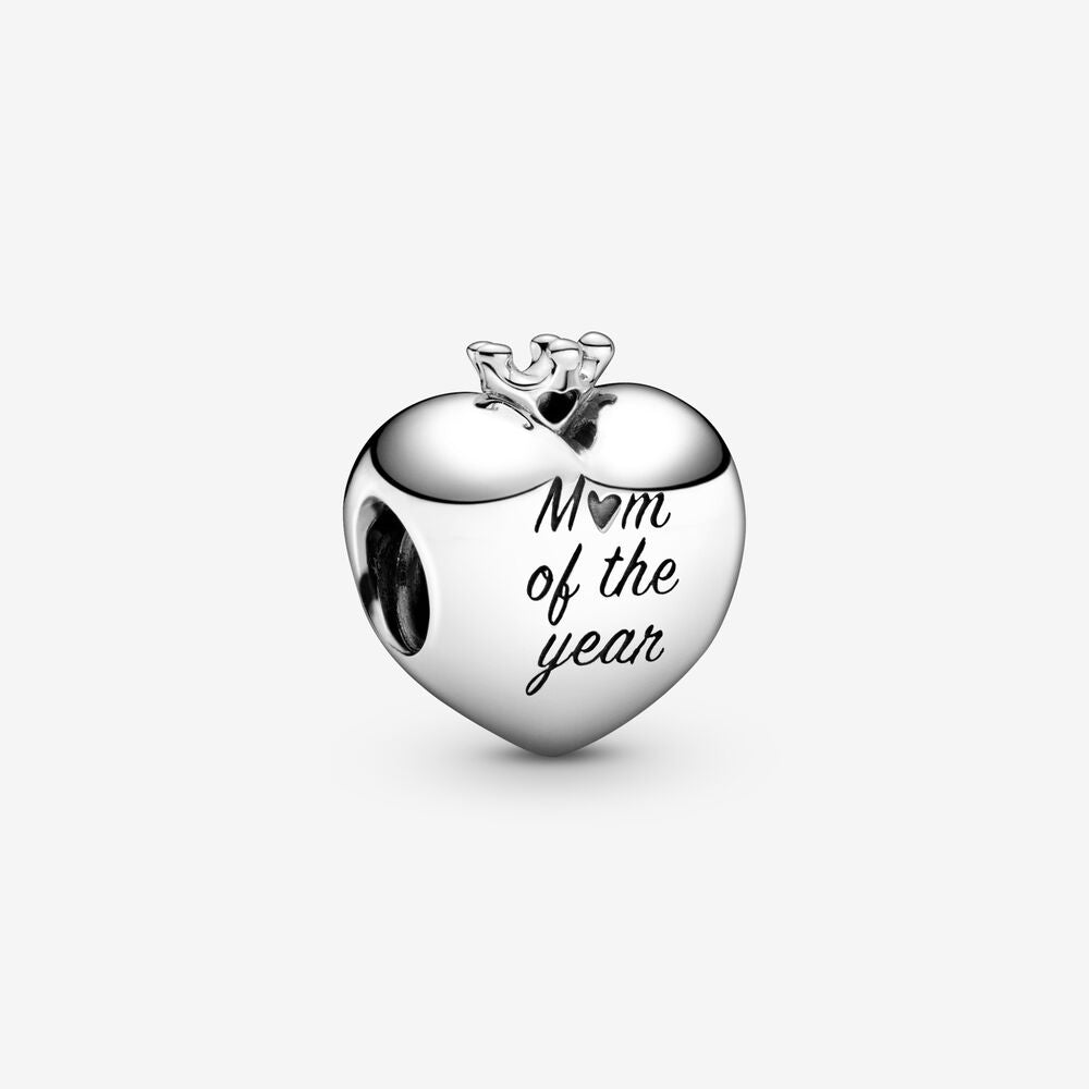 RETIRED- FINAL SALE- Pandora Mom of the Year Heart Charm - FINAL SALE