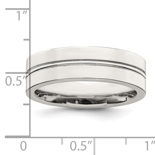Sterling Silver 6MM Flat Band