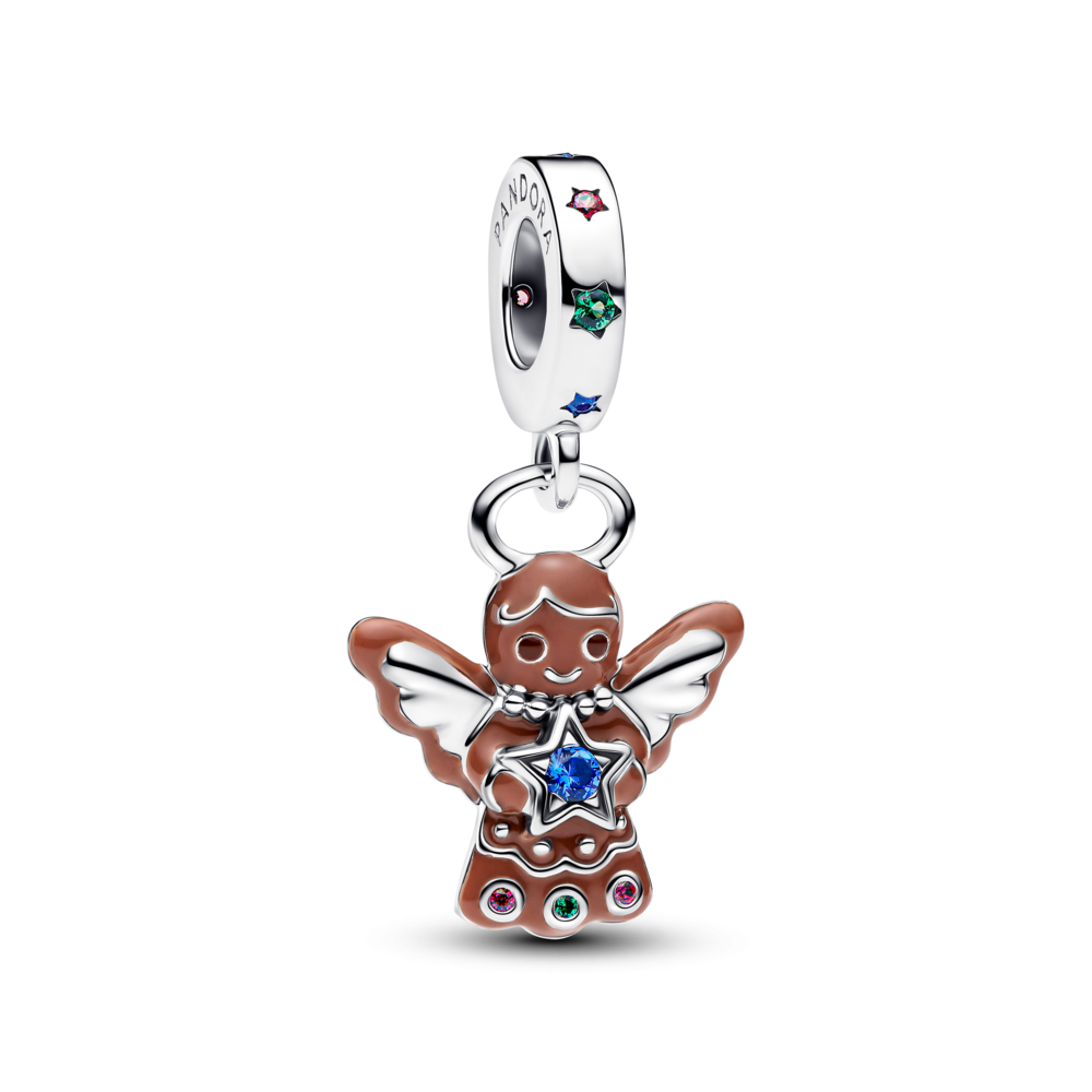 Pandora Gingerbread Angel Dangle Charm