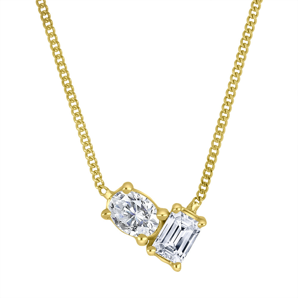 10k yellow gold Toi Et Moi pen