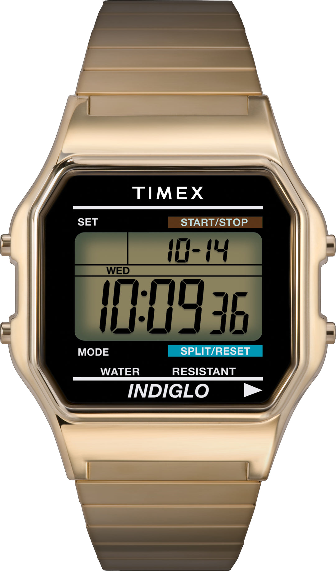 Timex digital watch featuring