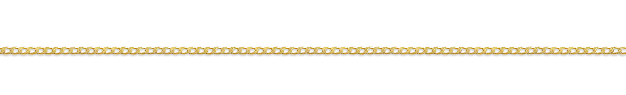 Bella 10k Yellow Gold Curb Link Anklet