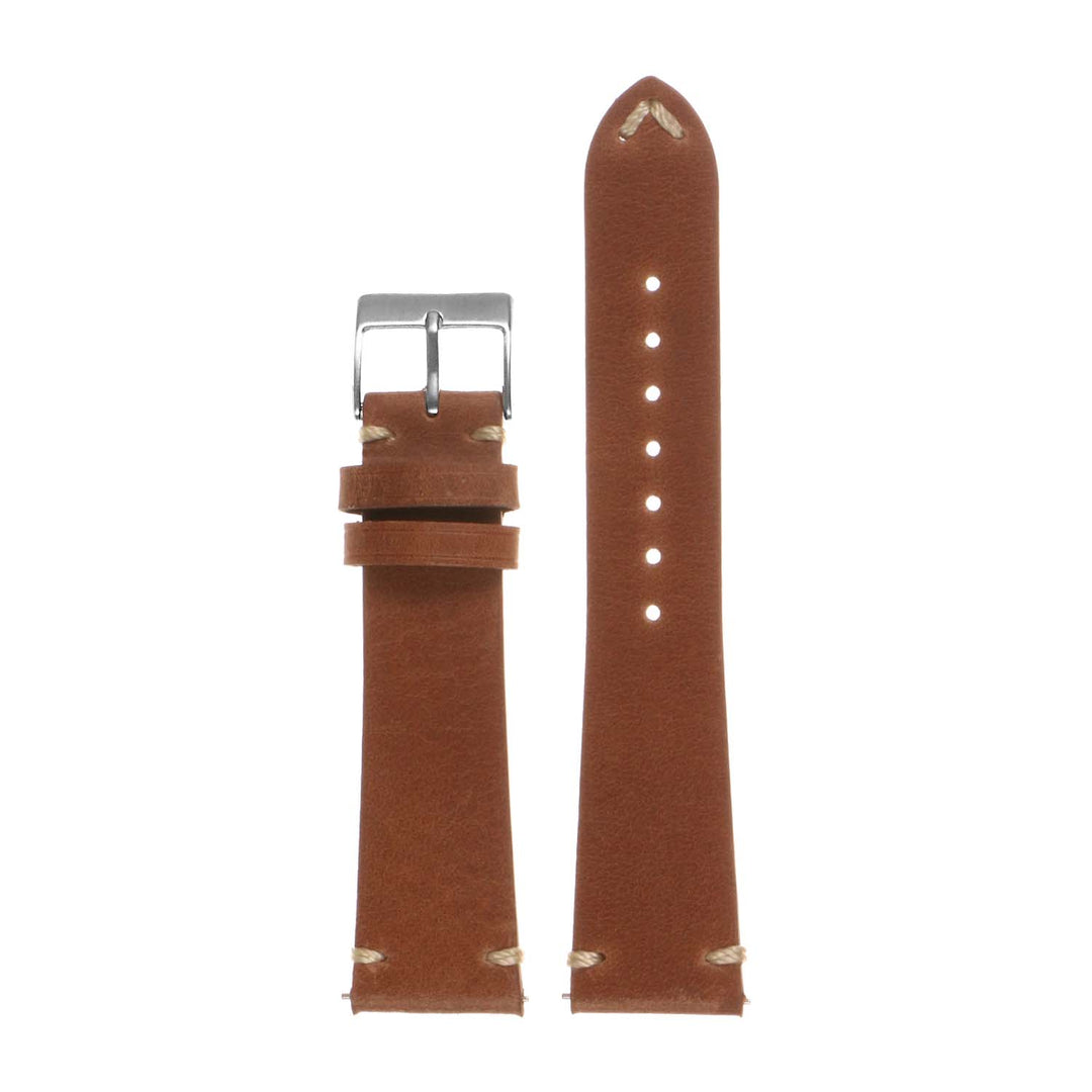 Vintage leather strap with han