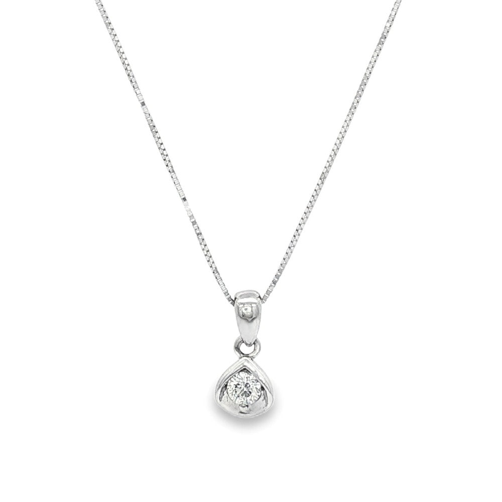 I Am Canadian 10KT 0.12CT Diamond Necklace, 18"