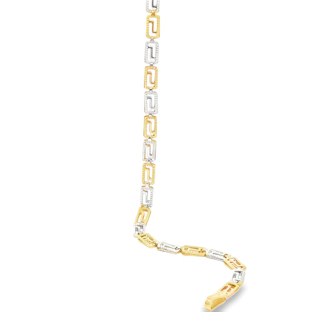 10k white and yellow two tone