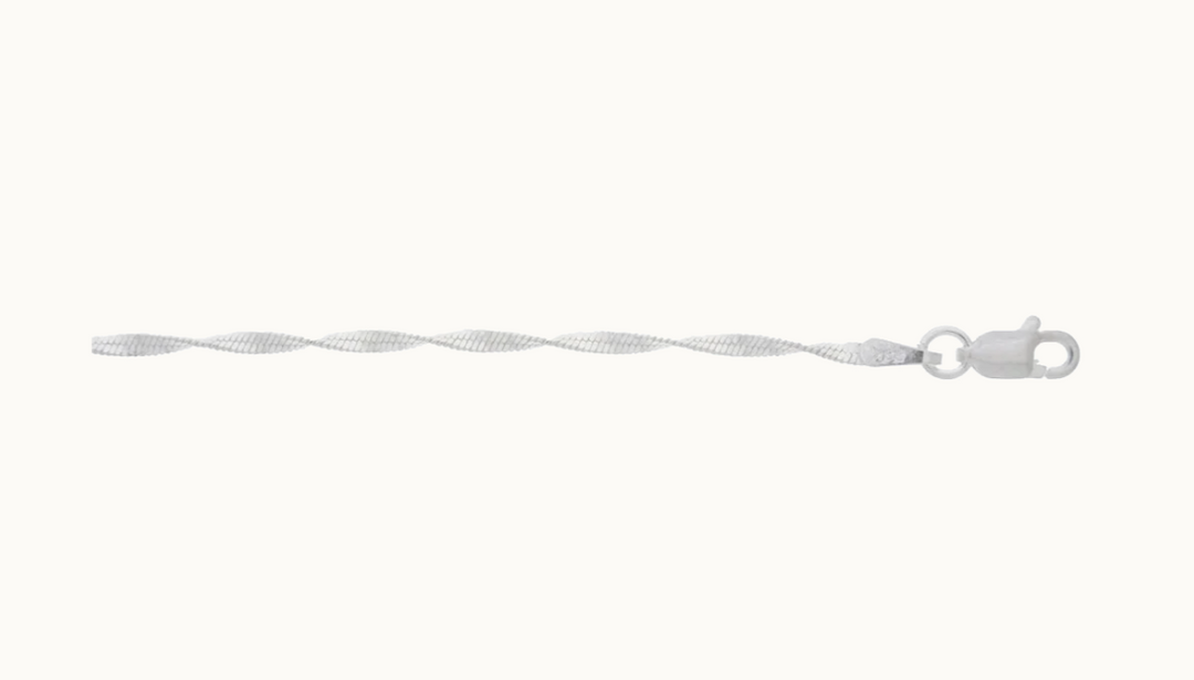 925 sterling silver 1.5mm twis