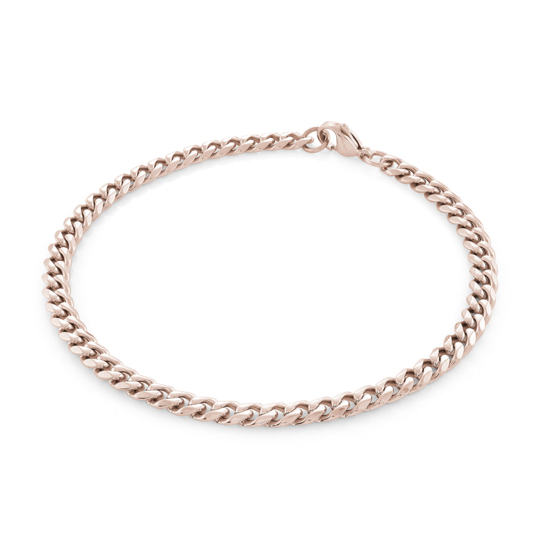 Steel Curb Anklet- 10"