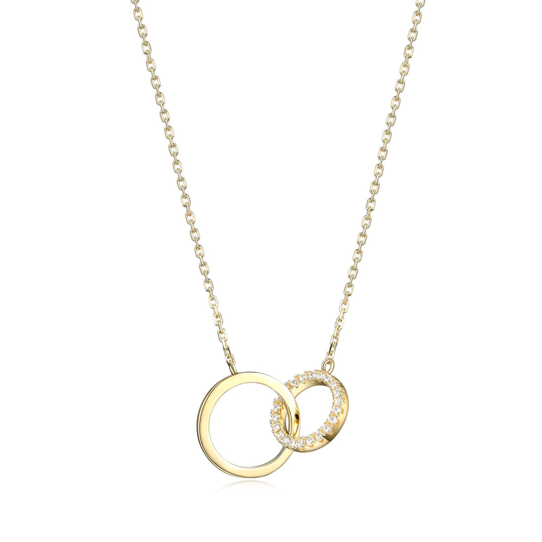 Reign sterling silver circle necklace